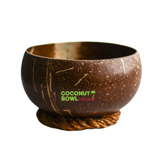 Coconut Bowl And Coconut Husk Serving Ring (NCB-0013)