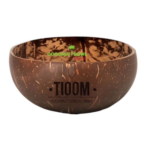 Coconut Shell Bowl With Logo Engrave (NCB-0006)