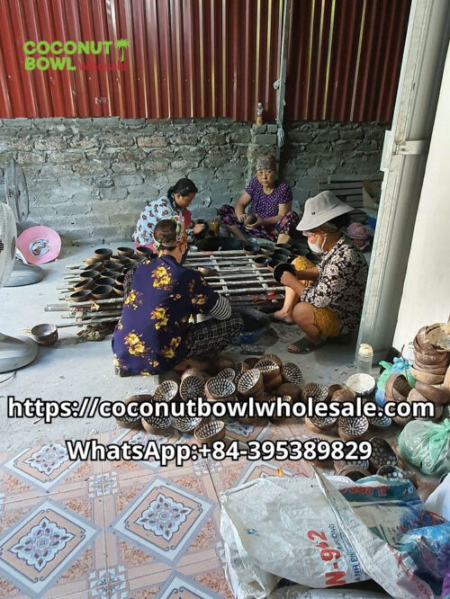 Wholesale mother of pearl coconut bowl manufacturing In Vietnam