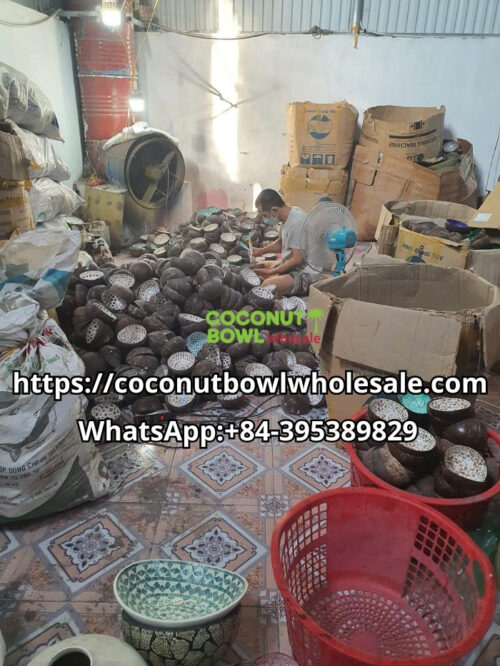 Wholesale mother of pearl coconut bowl manufacturing In Vietnam