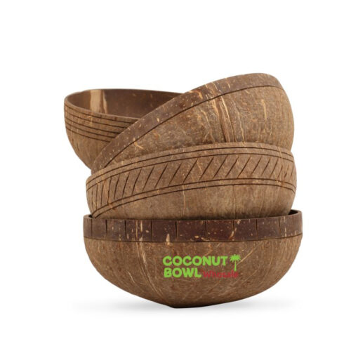 Unique Carved Coconut Shell Bowl (NCB-0049)