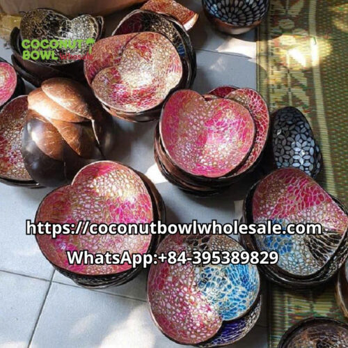 Wholesale Egg Shell Inlaid Coconut Bowl