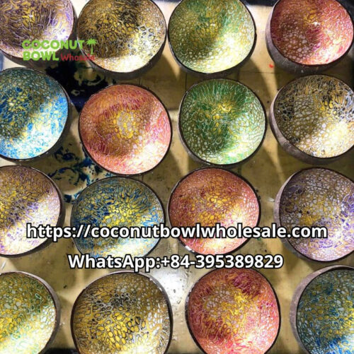 Wholesale Egg Shell Inlaid Coconut Bowl