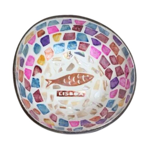 fish shaped mother of pearl coconut bowl, wholesale, bulk
