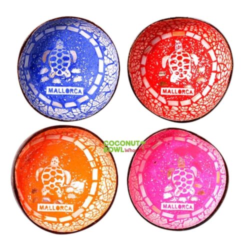 turtle mother of pearl egg shell coconut bowl, wholesale, bulk