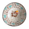 Handcrafted Mauritius Mother Of Pearl Hibiscus Coconut Bowl Wholesale
