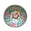 Mauritius coconut bowls with hibiscus flower wholesale