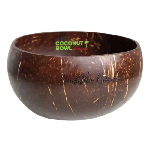 Engraved Pattern Carved Coconut Bowls (NCB-0048)